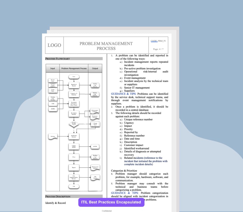 Problem Management Process Template - IT - QMS.COM