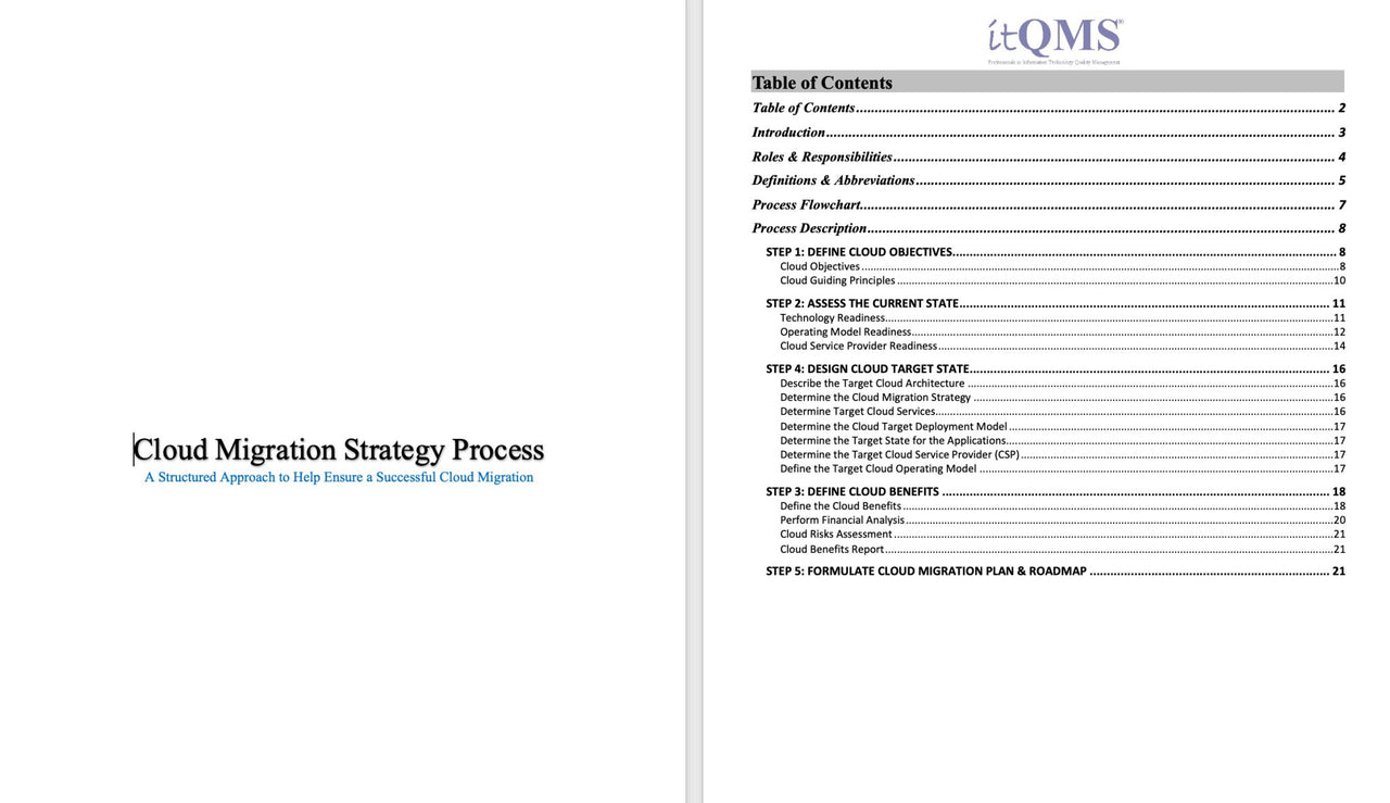 Cloud Migration Strategy Toolkit - itQMS