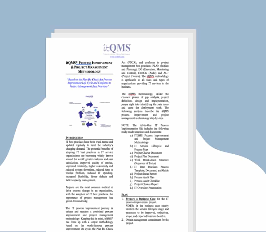IT Process Implementation Kits - itQMS
