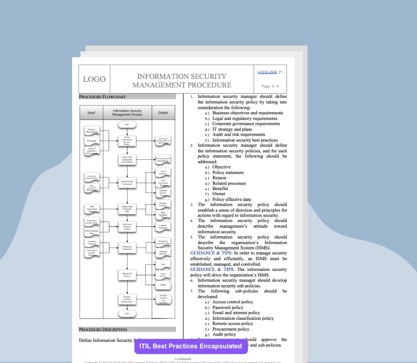 Information Security Management Process Template - IT - QMS.COM