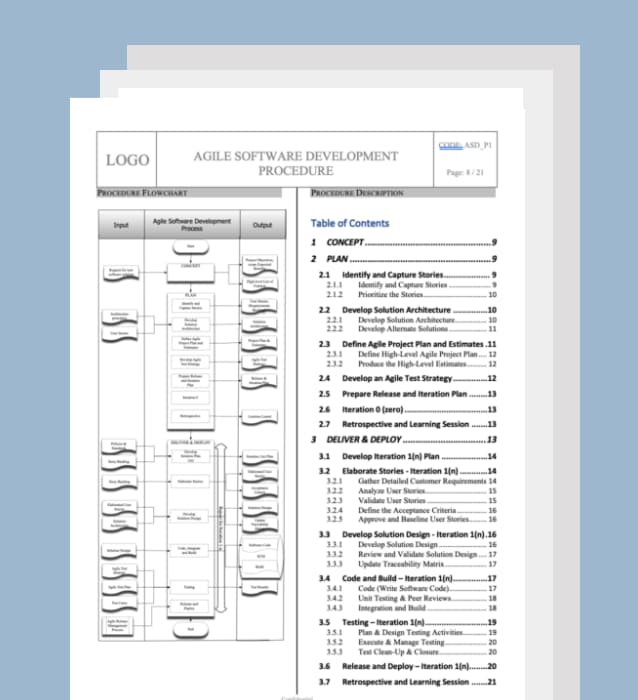 Agile Software Development Process Templates (pdf) - IT-QMS.COM