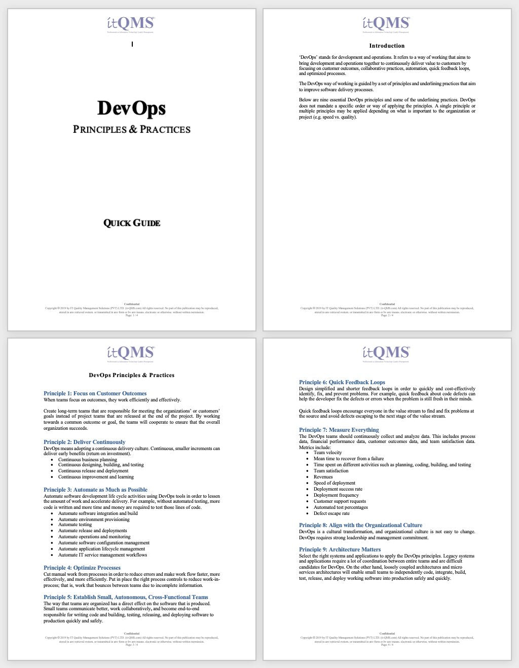 DevOps and Software Development Process Templates - itQMS - Begin Your Cloud Migration Journey