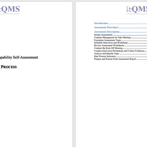 IT Process Maturity - Capability Self Assessment Toolkit - Covers 25 Essential IT Processes - itQMS